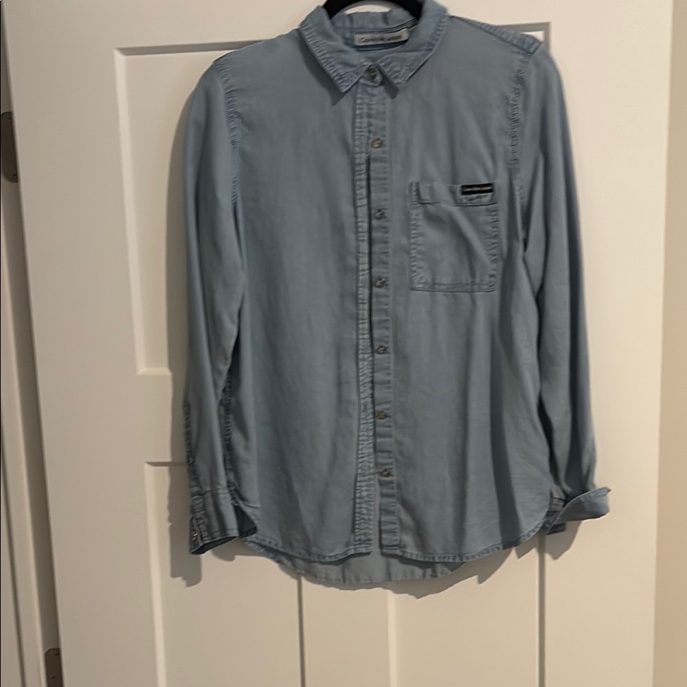 Calvin Klein Light Blue Button-Up Shirt